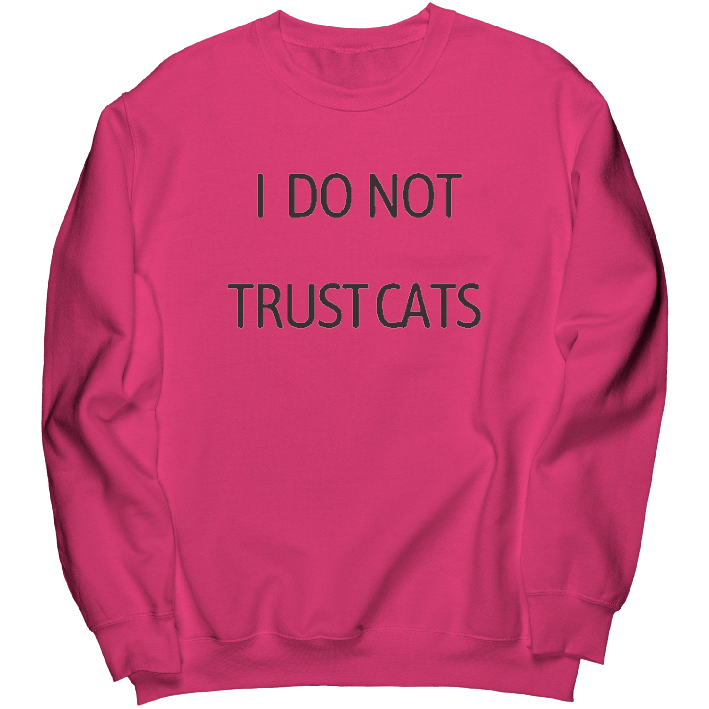 I_Do_Not_Trust_Cats_Premium_sweatshirt_Sangria_Mockup.png